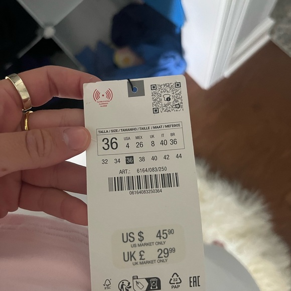 Zara Straight Fit White Jeans - Picture 4 of 7